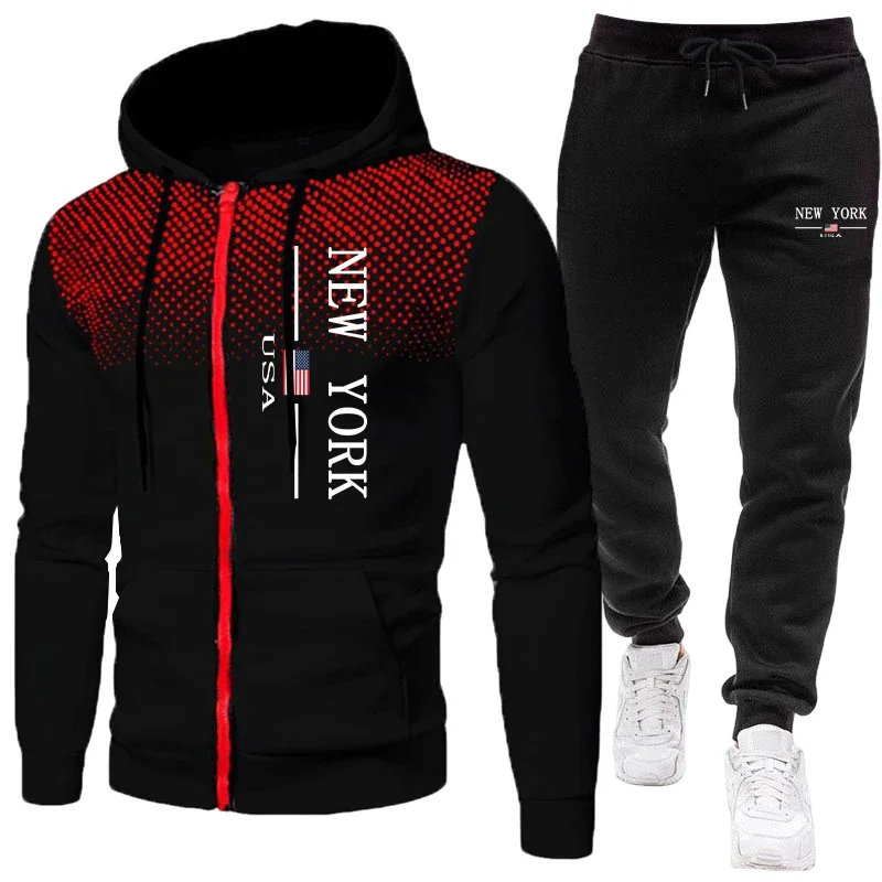 Quality Winter Clothing Jacket - Men's Jacket Tracksuit Casual Zip Hooded
