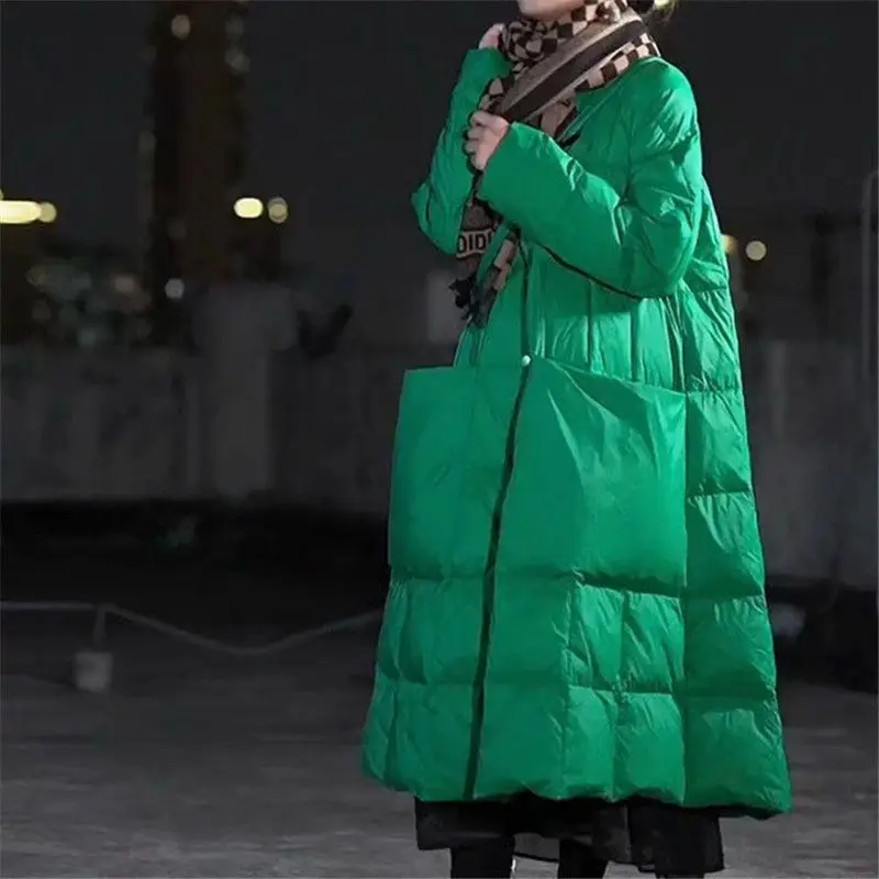 Puffer Jacket Women Down - Oversize Long Down Jacket Big Pockets