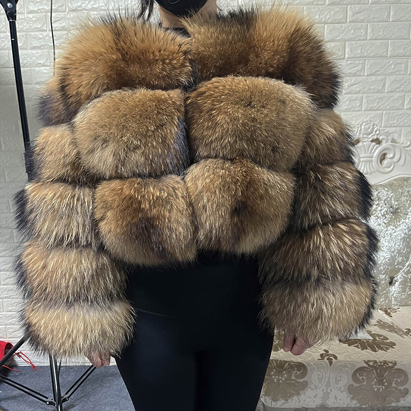 Plus Size Tops Brown Fur Maoma - đánh giá và giá Winter Clothing For Plus Size Women