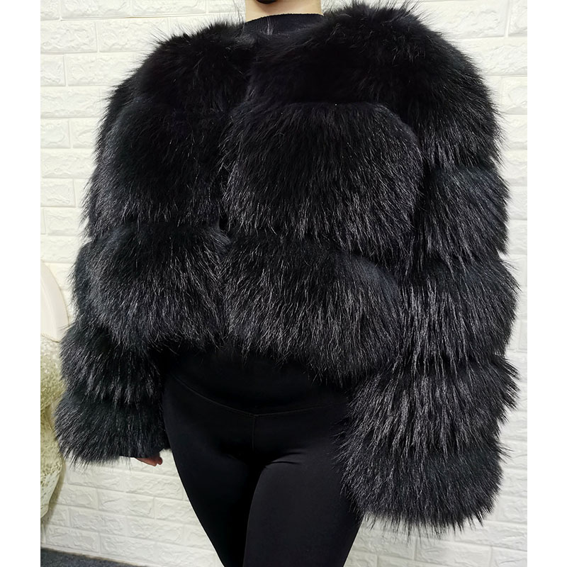 Plus Size Tops Brown Fur Maoma - đánh giá và giá Winter Clothing For Plus Size Women
