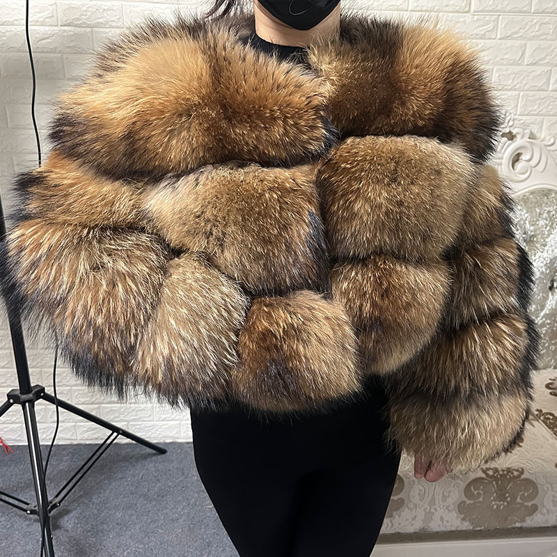 Plus Size Tops Brown Fur Maoma - đánh giá và giá Winter Clothing For Plus Size Women