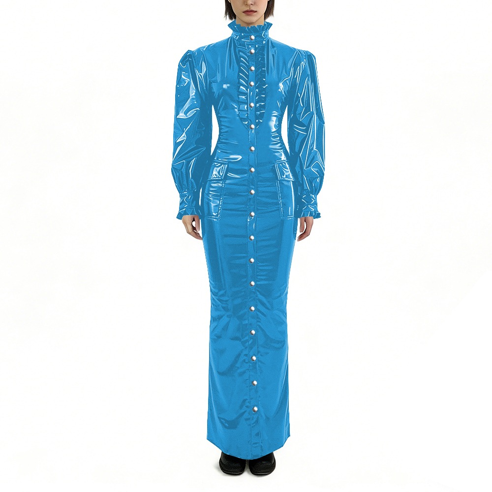 Glossy PVC Long Pencil Dress P - đánh giá và giá Winter Clothing For Plus Size Women