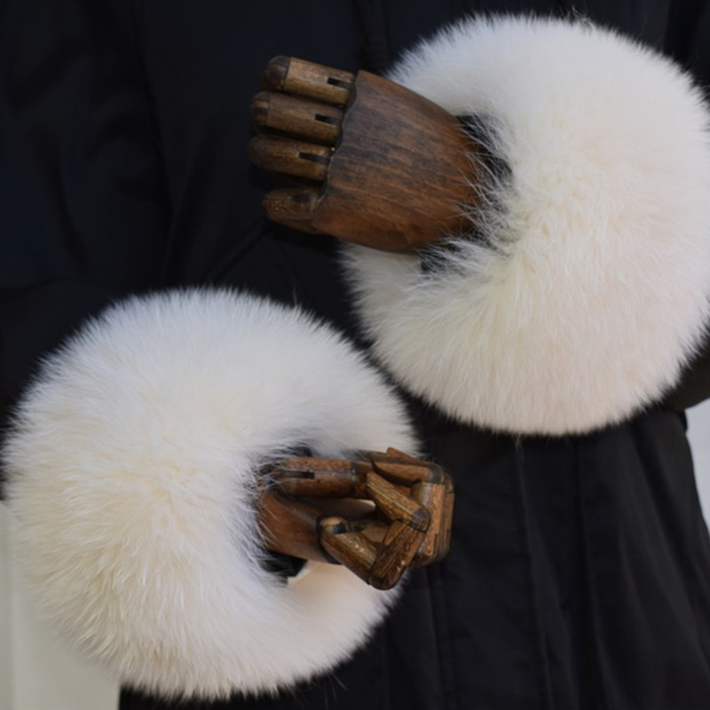 Fox Fur Cuffs For Women Whole  - đánh giá và giá Winter Clothing Color