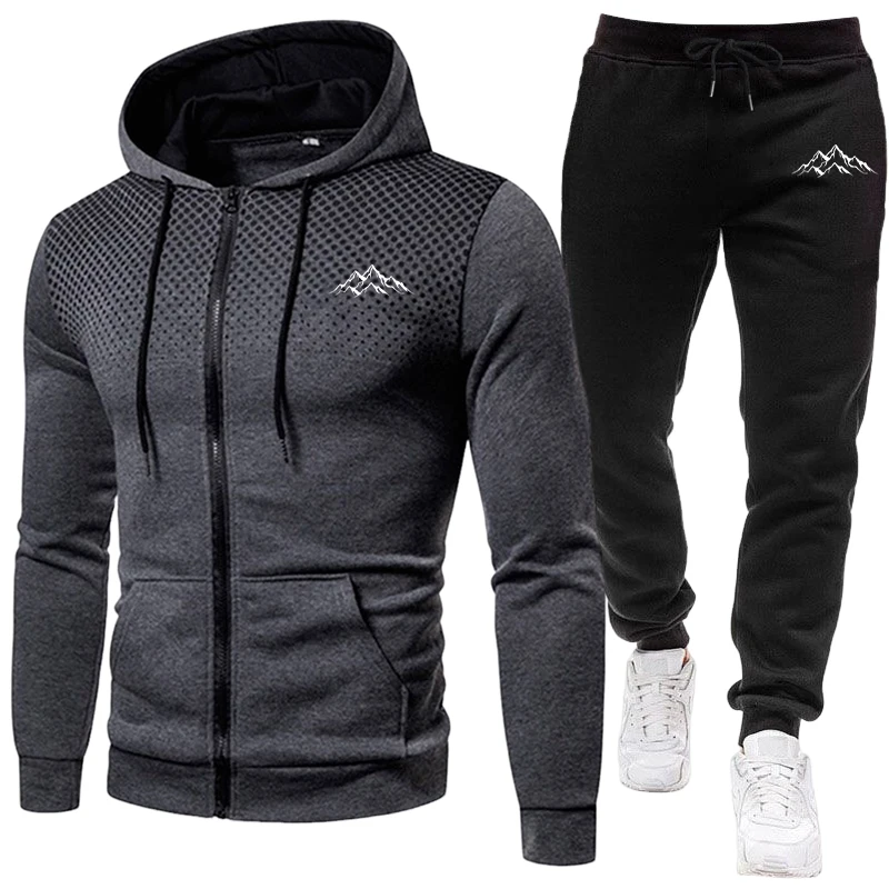 Men's Tracksuit Casual Zip Hoo - đánh giá và giá Quality Winter Clothing Jacket