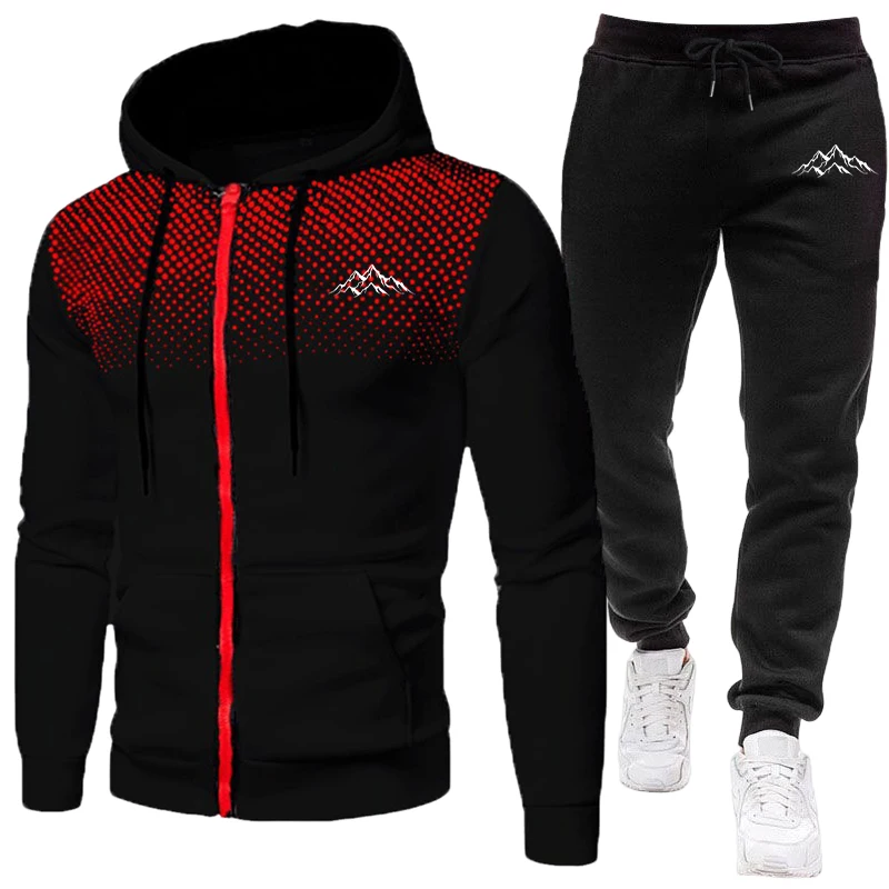 Men's Tracksuit Casual Zip Hoo - đánh giá và giá Quality Winter Clothing Jacket