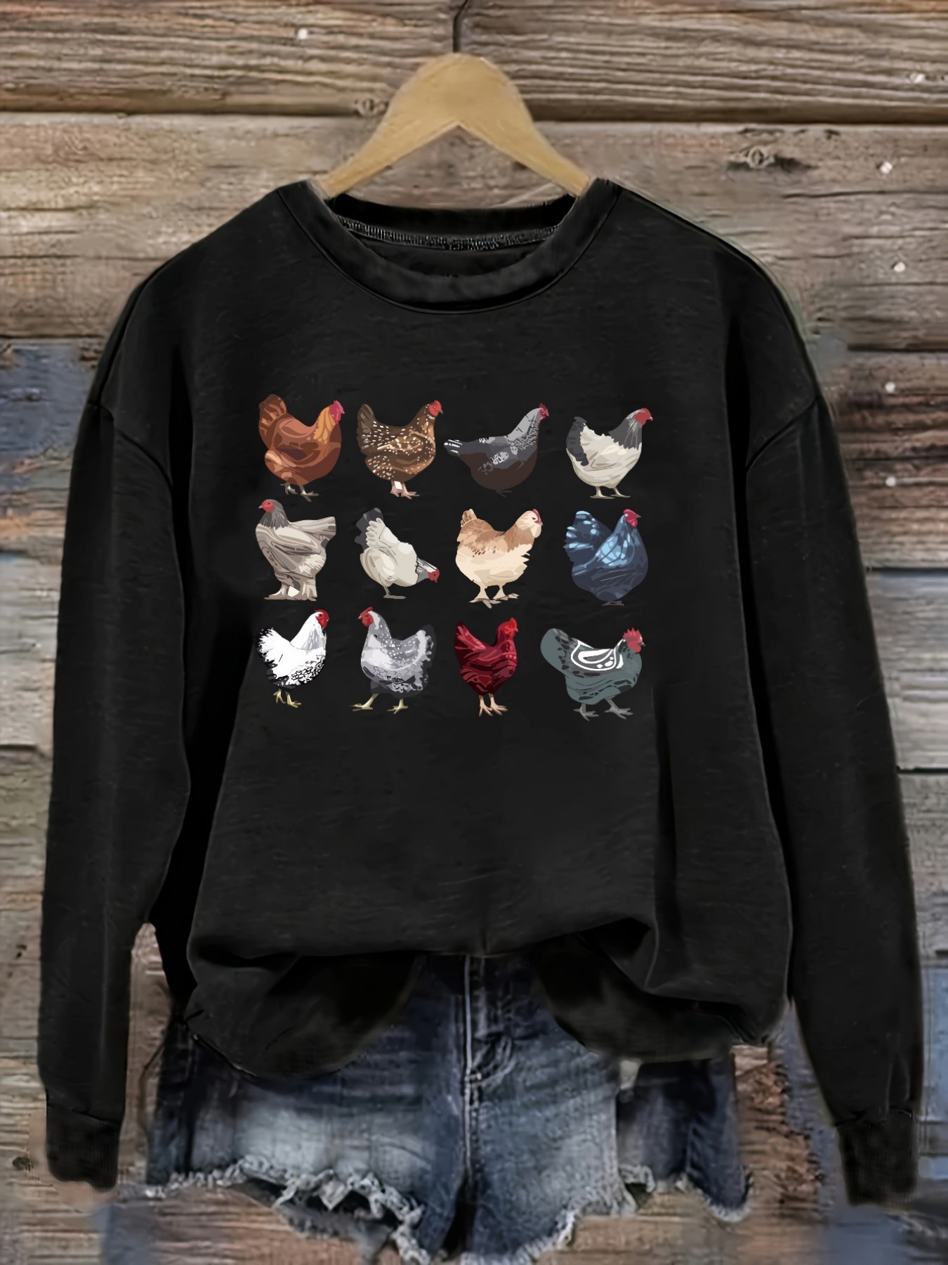 Women's Casual Long Sleeve Cre - đánh giá và giá Winter Clothing Color