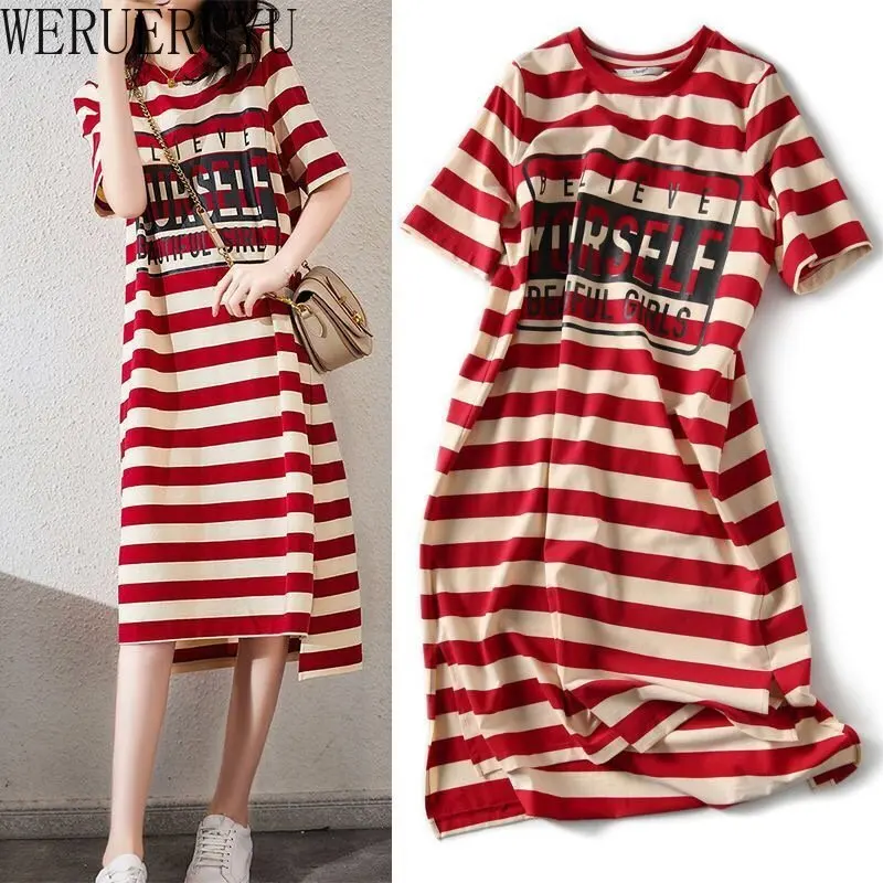 Striped Print Short Sleeve Mid - đánh giá và giá Winter Clothing Aesthetic
