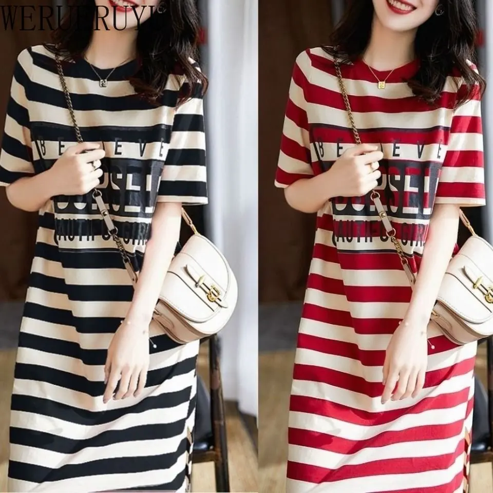 Striped Print Short Sleeve Mid - đánh giá và giá Winter Clothing Aesthetic