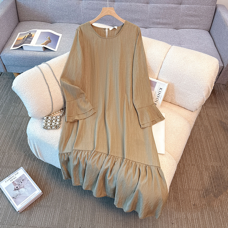 Elegant Vintage O-neck solid l - đánh giá và giá Winter Clothing For Plus Size Women
