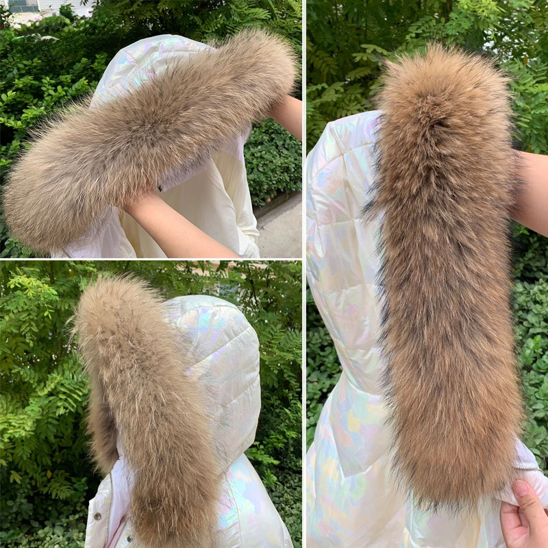 Real Fur Collar for Coat Parka - đánh giá và giá Winter Clothing Color