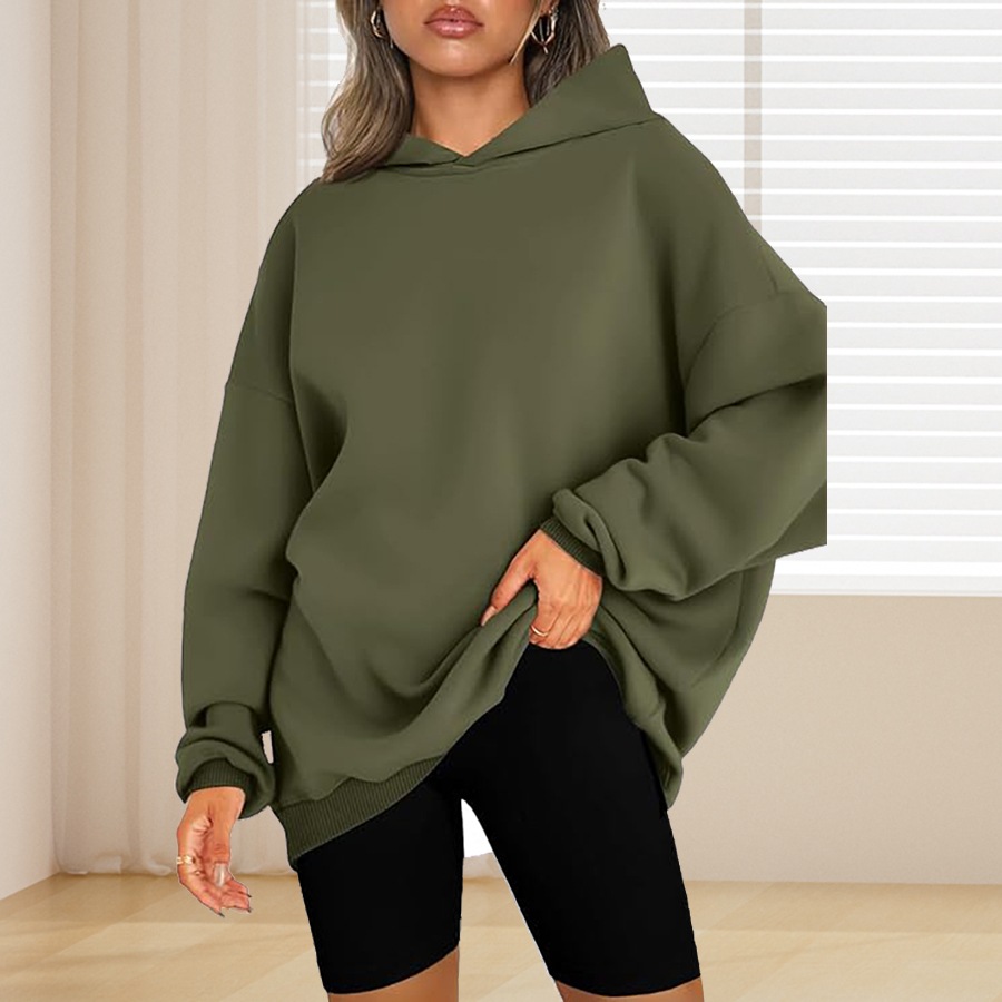 Plus Size Basic Solid Color Ho - đánh giá và giá Winter Clothing For Plus Size Women