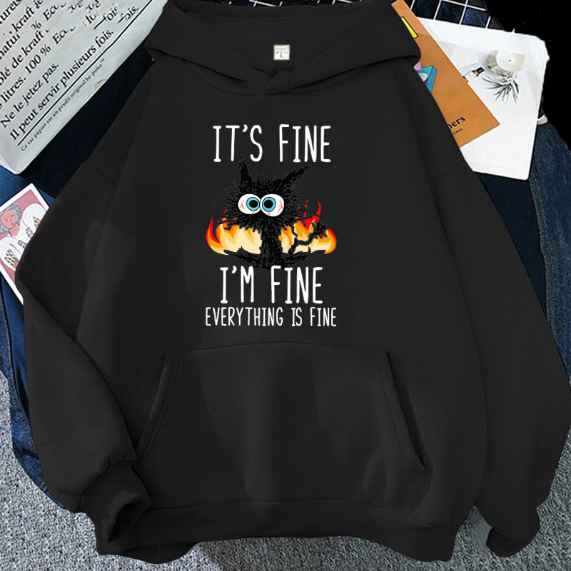 2025 Plus Size Cat Its Fine Im - đánh giá và giá Winter Clothing For Plus Size Women