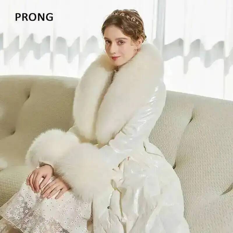 100% Real Fox Fur Collar Winte - đánh giá và giá Winter Clothing Color