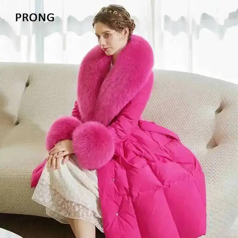 100% Real Fox Fur Collar Winte - đánh giá và giá Winter Clothing Color