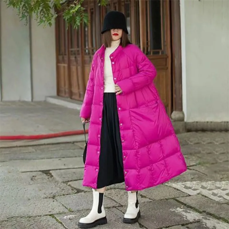 Oversize Long Down Jacket Big  - đánh giá và giá Puffer Jacket Women Down