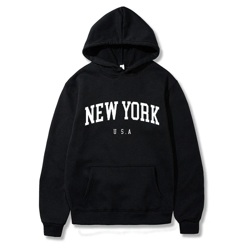 New York Print Men Women Hoodi - đánh giá và giá Winter Clothing New York