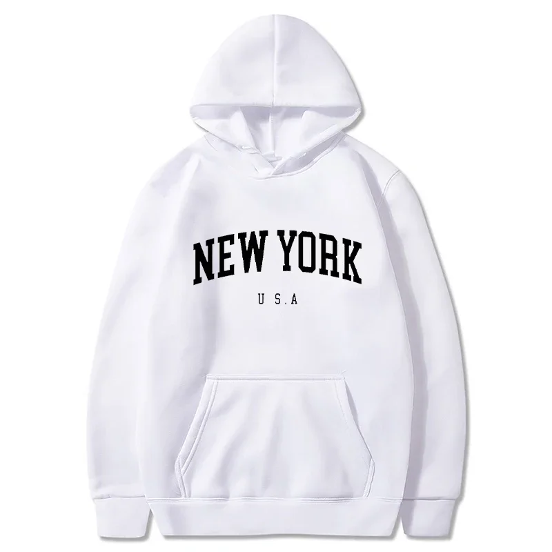 New York Print Men Women Hoodi - đánh giá và giá Winter Clothing New York